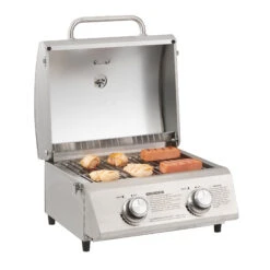 Monument Grills 2-Burner Portable Tabletop Propane Gas Grill - Stainless Steel