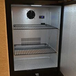 Wildfire 24-Inch 5.3 Cu. Ft. Stainless Steel Outdoor Refrigerator -BBQ Haven Shop 24 Refrigerator INSIDE angle