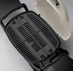 Weber Grills Q 2000 Portable Propane Gas Grill - Titanium -BBQ Haven Shop 53060001 Q2000 PECI Grates 1000x1000