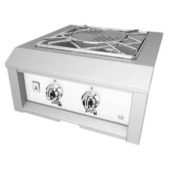 Hestan 70,000 BTU Built-In Propane Gas High Performance Power Burner With Wok Ring & Stainless Steel Lid - Froth