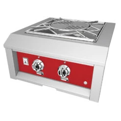 Hestan 70,000 BTU Built-In Natural Gas High Performance Power Burner With Wok Ring & Stainless Steel Lid - Matador