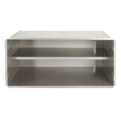 Alfresco Grills 30-Inch Stainless Steel Double Island Door Enclosure With Shelf