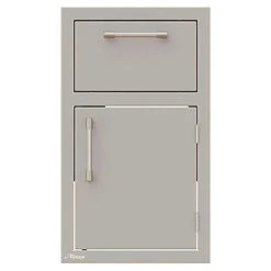 Alfresco Grills 17-Inch Stainless Steel Right-Hinged Single Door & Single Drawer Combo With Soft-Close Hardware