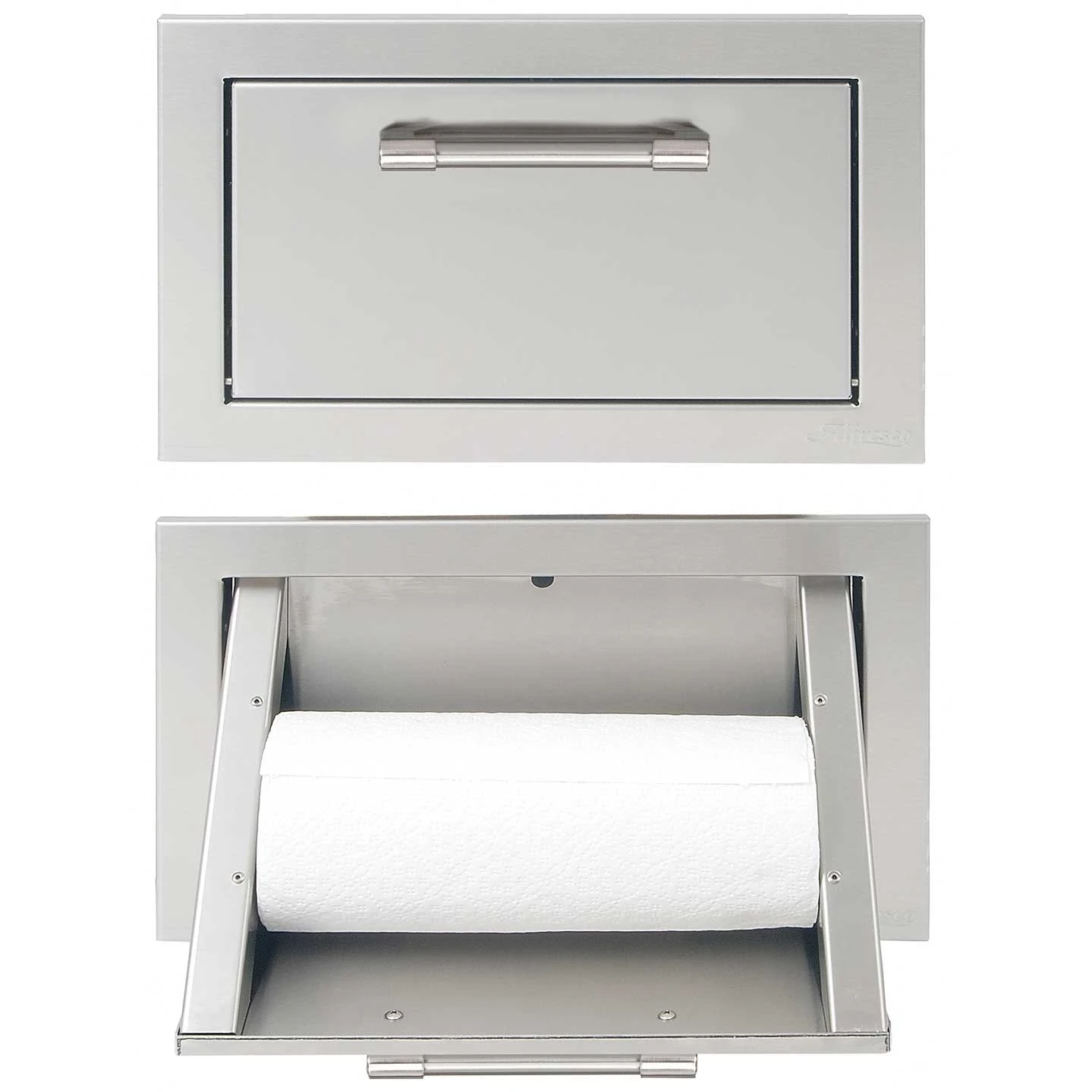 Alfresco Grills 17-Inch Tilt-Out Stainless Steel Paper Towel Dispenser 1 Alfresco Grills 17-Inch Tilt-Out Stainless Steel Paper Towel Dispenser