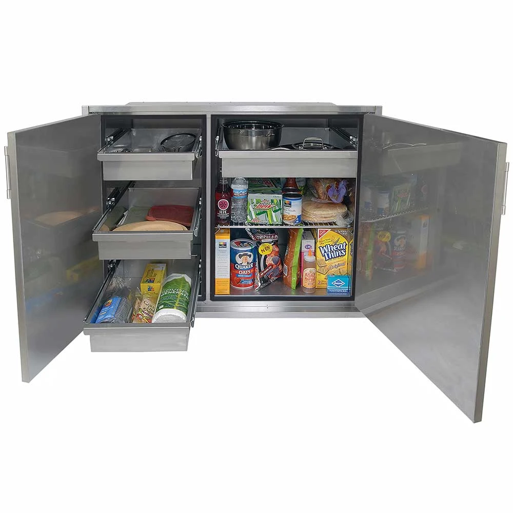 Alfresco Grills 42 X 33-Inch Stainless Steel Enclosed Water Resistant Dry Storage Pantry 4 Alfresco Grills 42 X 33-Inch Stainless Steel Enclosed Water Resistant Dry Storage Pantry - Image 4