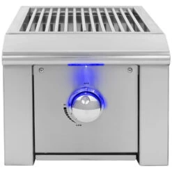 Alturi Grills 15,000 BTU Built-In Natural Gas Searing Side Burner With LED Lighting & Stainless Steel Lid 8 Alturi Grills 15,000 BTU Built-In Natural Gas Searing Side Burner With LED Lighting & Stainless Steel Lid -BBQ Haven Shop Alturi Grills ALTSS NG 15 000 BTU Built In Natural Gas Searing Side Burner with LED Lighting Stainless Steel Lid Front View