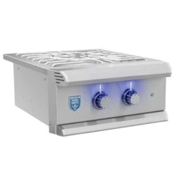 American Made Grills Muscle 60,000 BTU Built-In Natural Gas Power Burner With Stainless Steel Lid