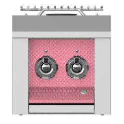 Aspire By Hestan 30,000 BTU Built-In Natural Gas Double Side Burner With Stainless Steel Lid - Reef