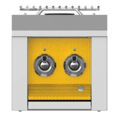 Aspire By Hestan 30,000 BTU Built-In Propane Gas Double Side Burner With Stainless Steel Lid - Sol