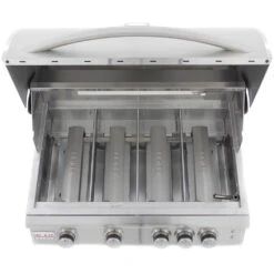 Blaze Grills LTE 32-Inch 4-Burner Built-In Natural Gas Grill With Rear Infrared Burner & Grill Lights 17 Blaze Grills LTE 32-Inch 4-Burner Built-In Natural Gas Grill With Rear Infrared Burner & Grill Lights -BBQ Haven Shop Blaze Grills LTE 32 Inch 4 Burner Built In Natural Gas Grill BLZ 4LTE2 NG Down View Burners