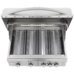 Blaze Grills LTE 32-Inch 4-Burner Built-In Natural Gas Grill With Rear Infrared Burner & Grill Lights 18 Blaze Grills LTE 32-Inch 4-Burner Built-In Natural Gas Grill With Rear Infrared Burner & Grill Lights -BBQ Haven Shop Blaze Grills LTE 32 Inch 4 Burner Built In Natural Gas Grill BLZ 4LTE2 NG Down View Flame Tamers