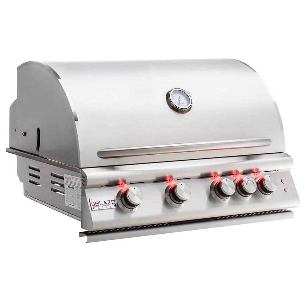 Blaze Grills LTE 32-Inch 4-Burner Built-In Natural Gas Grill With Rear Infrared Burner & Grill Lights 2 Blaze Grills LTE 32-Inch 4-Burner Built-In Natural Gas Grill With Rear Infrared Burner & Grill Lights - Image 2