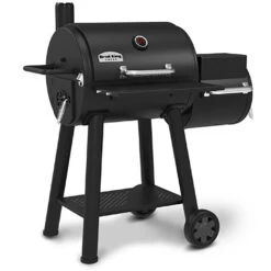 Broil King Smoke Offset 500 Smoker 26-Inch Charcoal Grill -BBQ Haven Shop Broil King 955050 Smoke Offset 500 Smoker 26 Inch Charcoal Grill Left