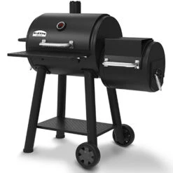 Broil King Smoke Offset 500 Smoker 26-Inch Charcoal Grill -BBQ Haven Shop Broil King 955050 Smoke Offset 500 Smoker 26 Inch Charcoal Grill Right