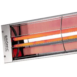Bromic Heating Cobalt Smart-Heat 44-Inch 4000W Dual Element 240V Electric Infrared Heater - Stainless Steel