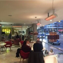 Bromic Heating Tungsten Smart-Heat 44-Inch 4000W 277V Electric Patio Heater - White -BBQ Haven Shop Bromic Heating Tungsten Smart Heat 44 Inch 4000W 208V Electric Patio Heater White Commercial