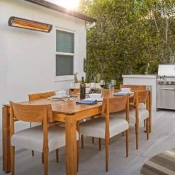 Bromic Heating Tungsten Smart-Heat 56-Inch 6000W 240V Electric Patio Heater - Black -BBQ Haven Shop Bromic Heating Tungsten Smart Heat Black Lifestyle