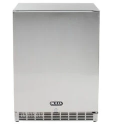 Bull BBQ 24-Inch 5.0 Cu. Ft. Capacity Stainless Steel Outdoor Rated Compact Refrigerator With Locking Door