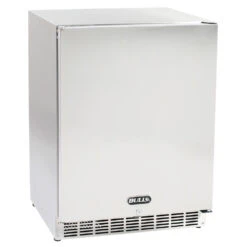 Bull BBQ 24-Inch 5.0 Cu. Ft. Capacity Stainless Steel Outdoor Rated Compact Refrigerator With Locking Door -BBQ Haven Shop Bull BBQ 24 Inch 5 0 Cu Ft Capacity Stainless Steel Outdoor Rated Compact Refrigerator with Locking Door 12100 Side View