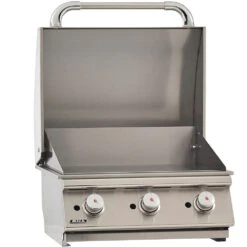 Bull BBQ 24-Inch 3-Burner Built-In Propane Gas Commercial Style Flat Top Griddle