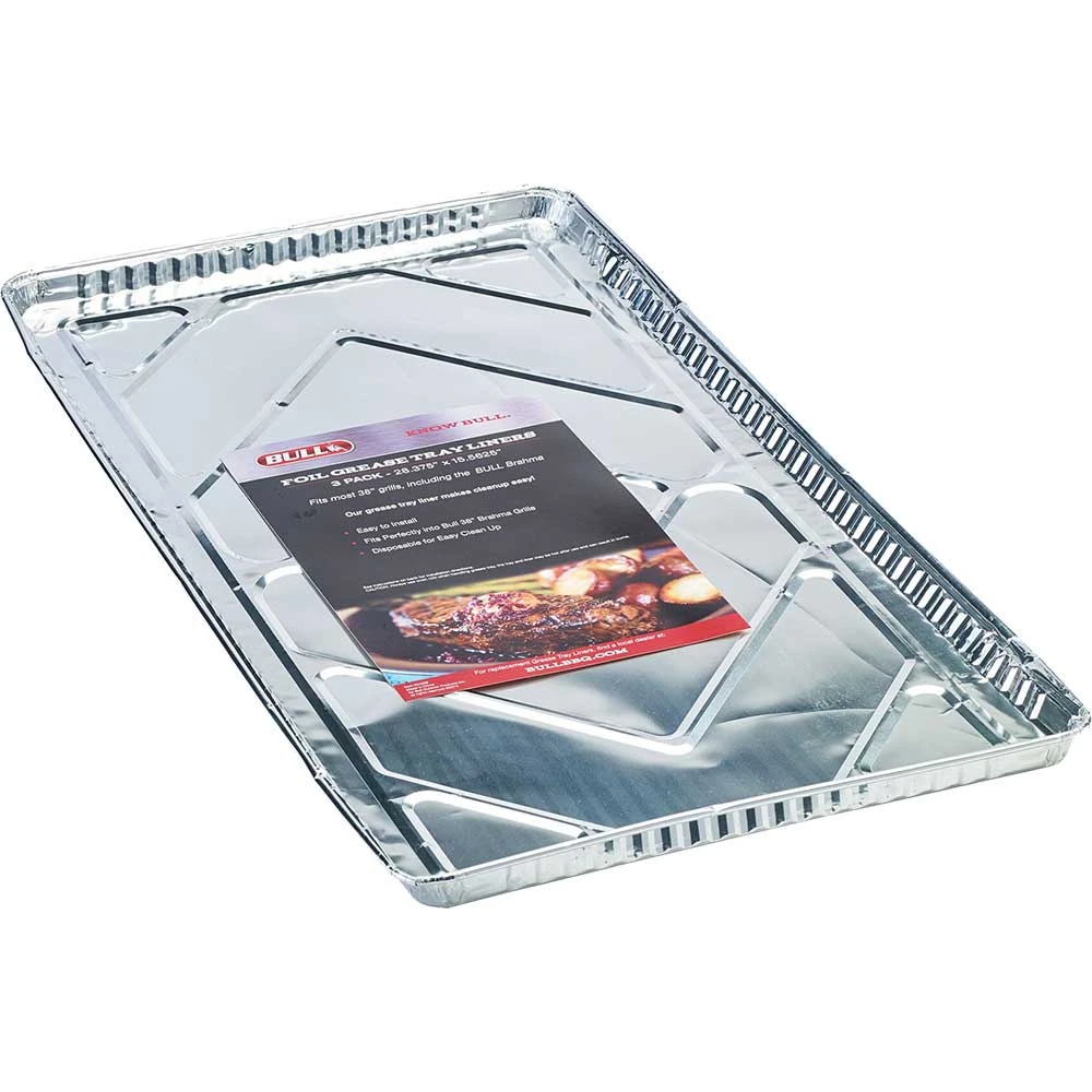 Bull BBQ 28-Inch X 15-Inch Drip Pan Grease Tray Liners - Fits Bull BBQ 38-Inch 5-Burner Gas Grills - Set Of 3 5 Bull BBQ 28-Inch X 15-Inch Drip Pan Grease Tray Liners - Fits Bull BBQ 38-Inch 5-Burner Gas Grills - Set Of 3 - Image 5