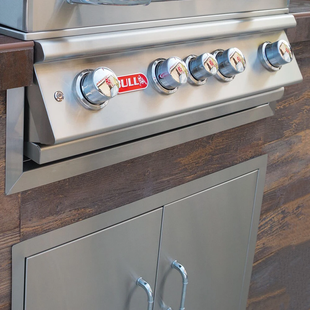 Bull BBQ 25-Inch Stainless Steel Double Access Door With Paper Towel Holder 5 Bull BBQ 25-Inch Stainless Steel Double Access Door With Paper Towel Holder - Image 5