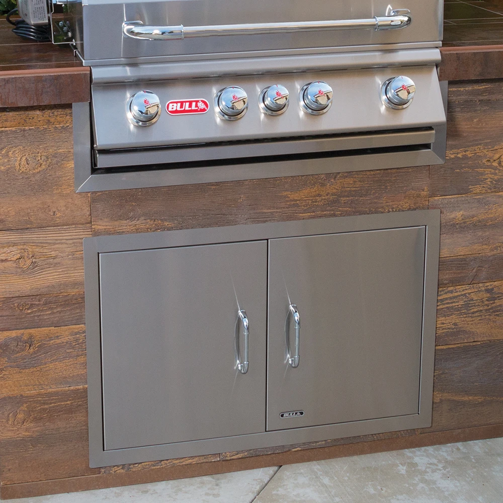 Bull BBQ 25-Inch Stainless Steel Double Access Door With Paper Towel Holder 6 Bull BBQ 25-Inch Stainless Steel Double Access Door With Paper Towel Holder - Image 6