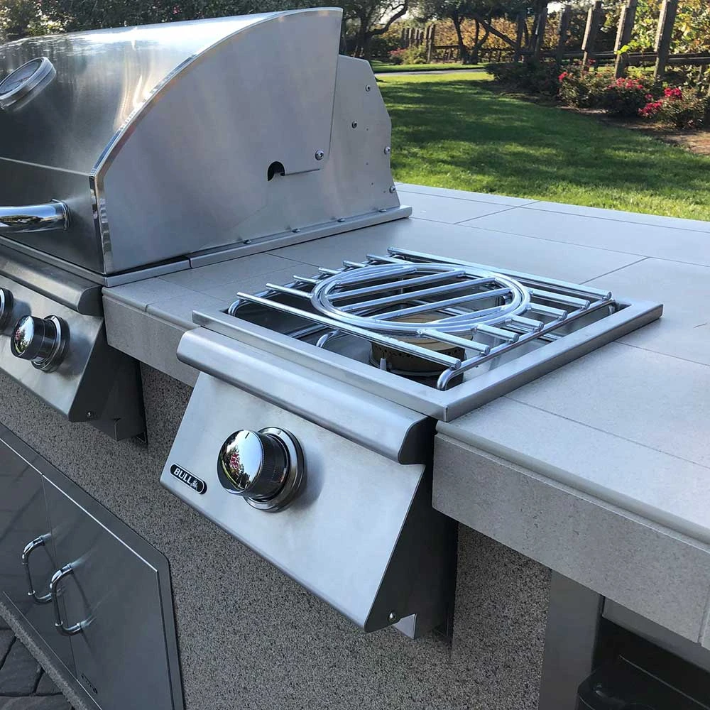 Bull BBQ 25,000 BTU Built-In Propane Gas Single Pro Side Burner With Removable Lid 4 Bull BBQ 25,000 BTU Built-In Propane Gas Single Pro Side Burner With Removable Lid - Image 4