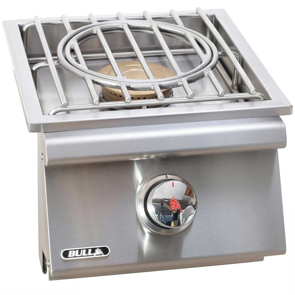 Bull BBQ 25,000 BTU Built-In Propane Gas Single Pro Side Burner With Removable Lid 1 Bull BBQ 25,000 BTU Built-In Propane Gas Single Pro Side Burner With Removable Lid