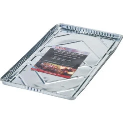 Bull BBQ 21-Inch X 15-Inch Drip Pan Grease Tray Liners - Fits Bull BBQ 30-Inch 4-Burner Gas Grills - Box Of 12 -BBQ Haven Shop Bull BBQ 30 Inch Grease Tray Liners Box of 12 Fits Bull BBQ Angus Lonestar Select Outlaw and Bison Charcoal Side View