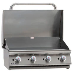 Bull BBQ 30-Inch 4-Burner Built-In Propane Gas Commercial Style Flat Top Griddle