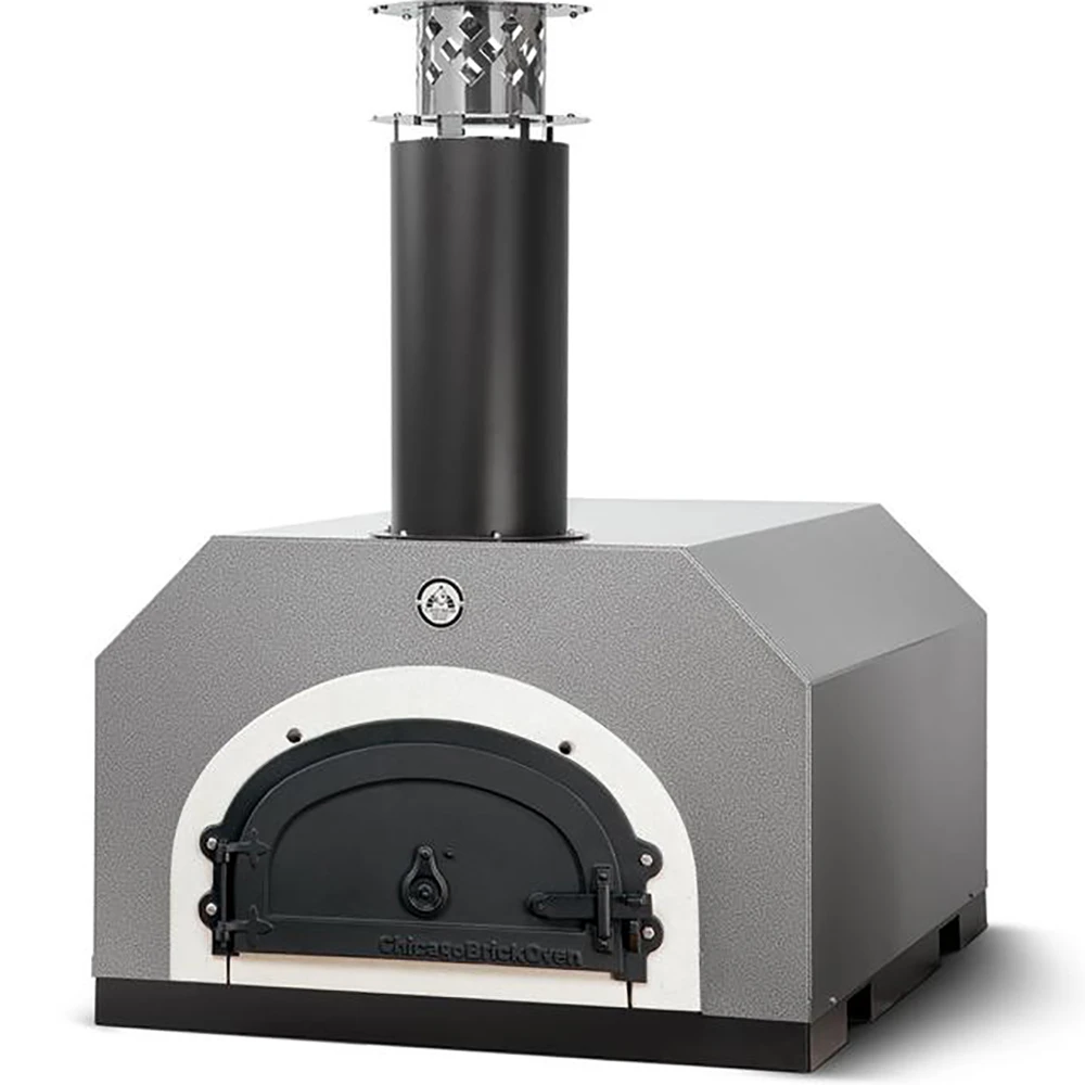 Chicago Brick Oven CBO-500 Countertop Wood-Fired Residential Outdoor Pizza Oven - Silver 3 Chicago Brick Oven CBO-500 Countertop Wood-Fired Residential Outdoor Pizza Oven - Silver - Image 3