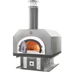 Chicago Brick Oven CBO-750 Hybrid Countertop Residential Outdoor Pizza Oven - Silver - Propane Gas