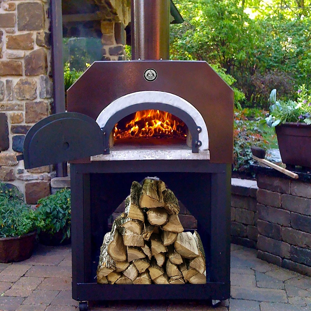 Chicago Brick Oven CBO-750 Mobile Wood-Fired Residential Outdoor Pizza Oven - Copper 3 Chicago Brick Oven CBO-750 Mobile Wood-Fired Residential Outdoor Pizza Oven - Copper - Image 3