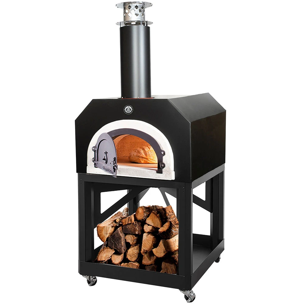Chicago Brick Oven CBO-750 Mobile Wood-Fired Residential Outdoor Pizza Oven - Black 1 Chicago Brick Oven CBO-750 Mobile Wood-Fired Residential Outdoor Pizza Oven - Black