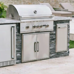 Coyote 36-inch Stainless Steel Double Access Door -BBQ Haven Shop Coyote 36 inch Stainless Steel Double Access Door CDA2436 Lifestyle Far