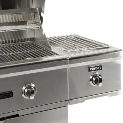 Coyote 15,000 BTU Cart-Mounted Natural Gas Single Side Burner With Removable Lid -BBQ Haven Shop Coyote Cart Mounted Propane Gas 15000 BTU Single Sideburner with Removable Lid C1CSBLP No Lid