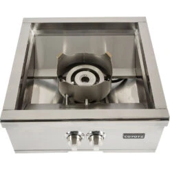 Coyote 60,000 BTU Freestanding Propane Gas High Performance Power Burner With Wok Ring & Stainless Steel Lid 6 Coyote 60,000 BTU Freestanding Propane Gas High Performance Power Burner With Wok Ring & Stainless Steel Lid -BBQ Haven Shop Coyote Freestanding Propane Gas 60000 BTU High Performance Power Burner with Wok Ring and Stainless Steel Lid C1PBLP C2UNCT Burner