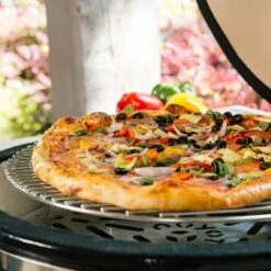 Coyote 18-Inch Asado Ceramic Kamado Grill -BBQ Haven Shop Coyote Grill Asado Ceramic Kamado Grill C1CHCS Lifestyle Pizza Detail