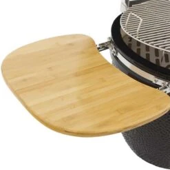 Coyote 18-Inch Asado Ceramic Kamado Grill -BBQ Haven Shop Coyote Grill Asado Ceramic Kamado Grill C1CHCS Side Shelf Detail