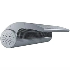 Dimplex DSH-IR Series Indoor/Outdoor 23-Inch 2000W Single Element Electric Infrared Wall-Mounted Patio Heater - 240V - Stainless Steel -BBQ Haven Shop Dimplex Indoor Outdoor 2000W Single Element Electric Infrared Patio Heater 240V DSH20W Side View