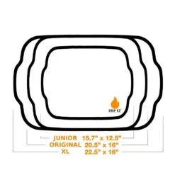 Drip EZ BBQ Prep Tub - Junior Size - Black - 12-Inches By 16-Inches -BBQ Haven Shop Drip EZ Original Orange BBQ Prep Tub size scale 4