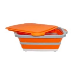 Drip EZ BBQ Prep Tub - Junior Size - Orange - 12-Inches By 16-Inches