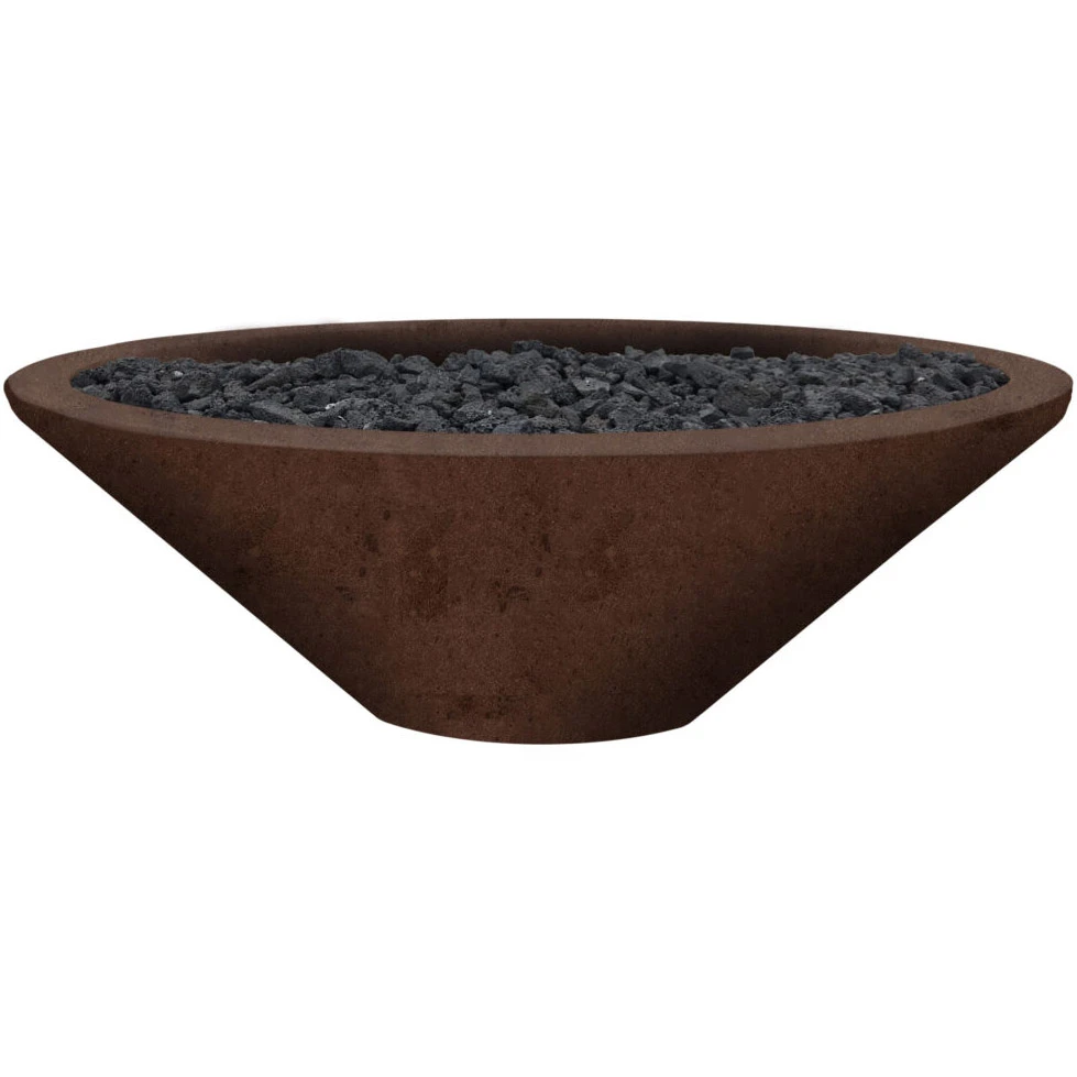 Prism Hardscapes Embarcadero Pedestal 31-Inch Round 65,000 BTU Natural Gas Fire Pit Bowl - Cafe 1 Prism Hardscapes Embarcadero Pedestal 31-Inch Round 65,000 BTU Natural Gas Fire Pit Bowl - Cafe