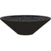 Prism Hardscapes Embarcadero Pedestal 31-Inch Round 65,000 BTU Natural Gas Fire Pit Bowl - Ebony