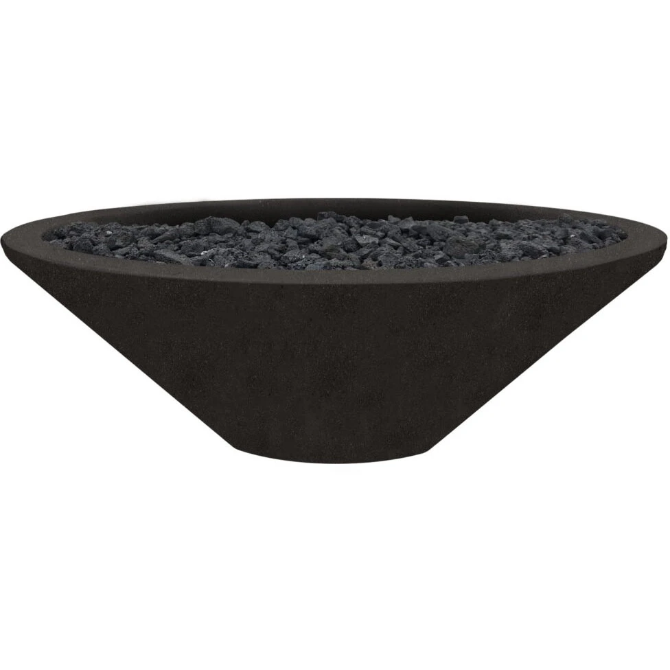 Prism Hardscapes Embarcadero Pedestal 31-Inch Round 65,000 BTU Natural Gas Fire Pit Bowl - Ebony 1 Prism Hardscapes Embarcadero Pedestal 31-Inch Round 65,000 BTU Natural Gas Fire Pit Bowl - Ebony