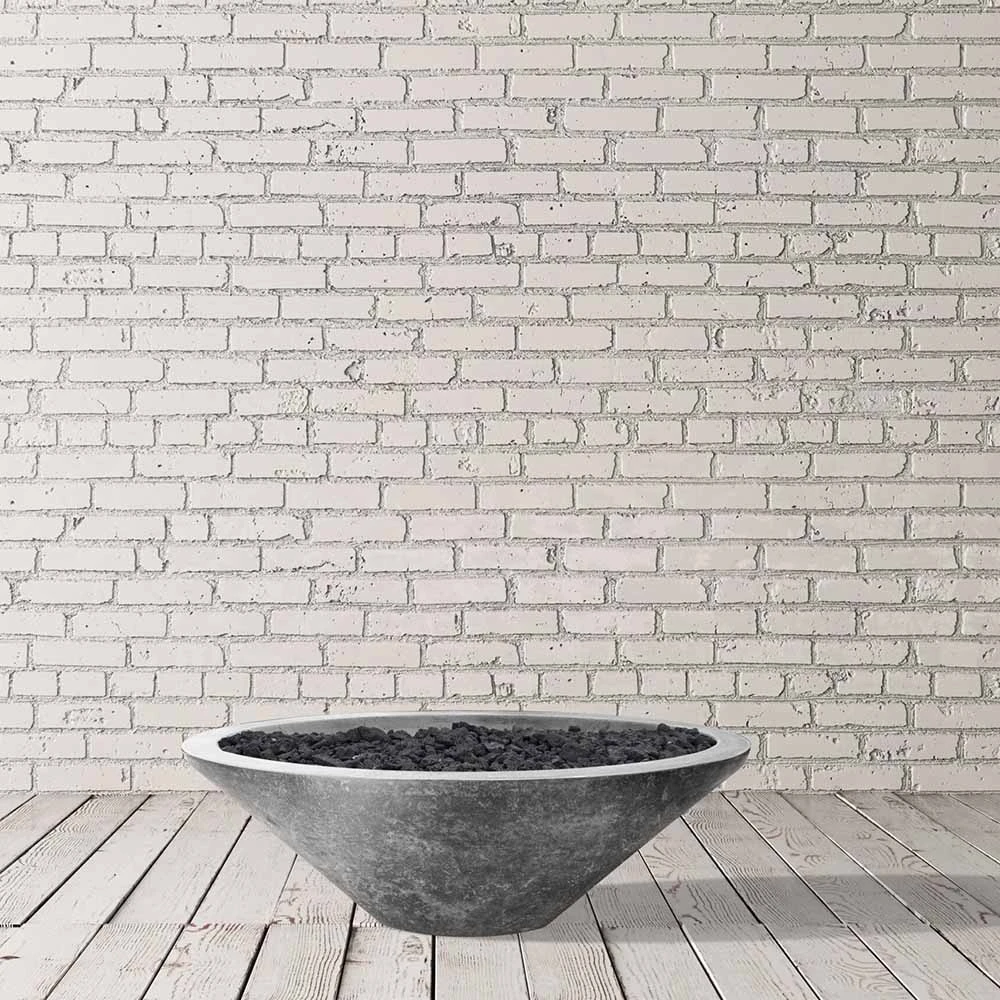 Prism Hardscapes Embarcadero Pedestal 31-Inch Round 65,000 BTU Natural Gas Fire Pit Bowl - Ebony 2 Prism Hardscapes Embarcadero Pedestal 31-Inch Round 65,000 BTU Natural Gas Fire Pit Bowl - Ebony - Image 2