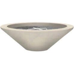Prism Hardscapes Embarcadero 48-Inch Round 65,000 BTU Natural Gas Fire Pit Bowl - Coastal