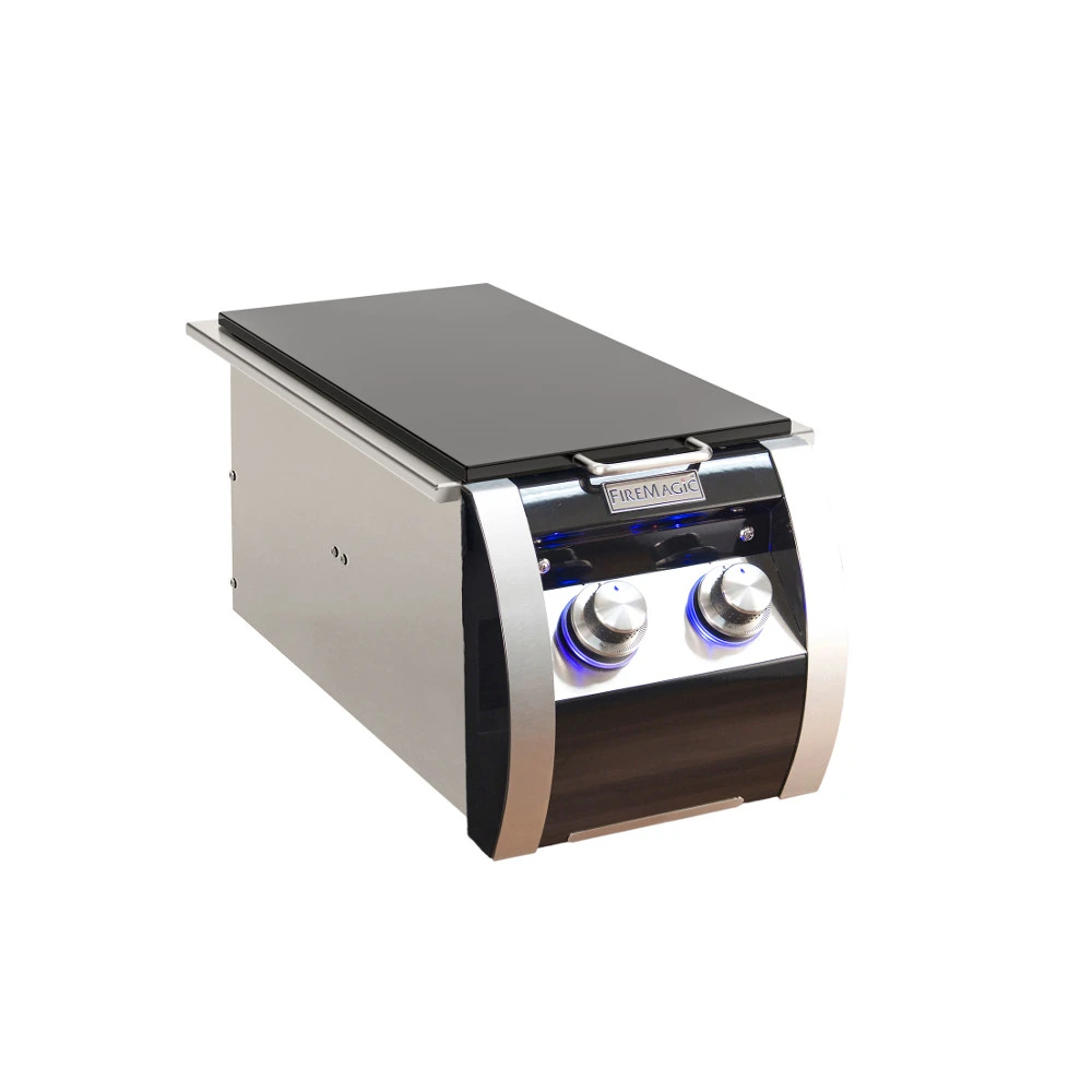 Fire Magic Echelon Black Diamond 30,000 BTU Built-In Natural Gas Double Side Burner 1 Fire Magic Echelon Black Diamond 30,000 BTU Built-In Natural Gas Double Side Burner