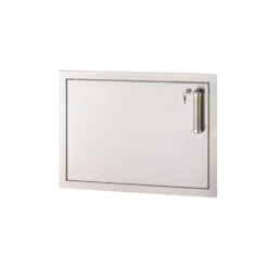 Fire Magic 20-Inch Premium Flush Stainless Steel Left-Hinged Horizontal Single Access Door With Lock And Soft Close